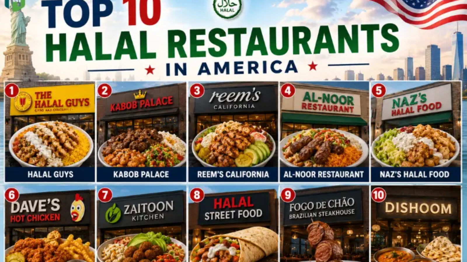 Top 10 Halal Restaurants in America