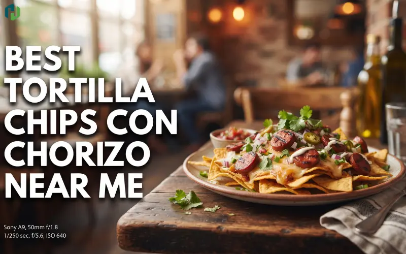 Best Tapas Tortilla Chips con Chorizo Near Me